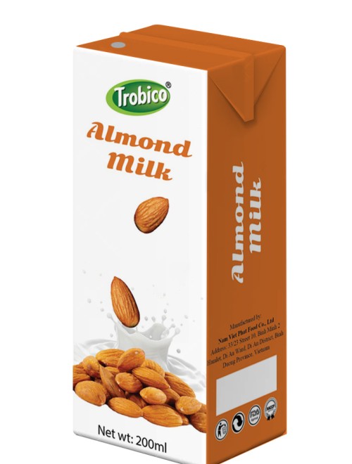 Almond milk 200ml in tetra pak